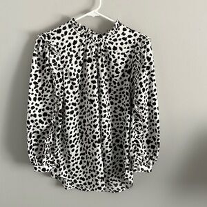 J. Crew Factory Ruffle Neck Blouse